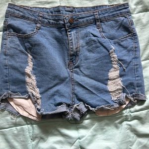 High waist short shorts